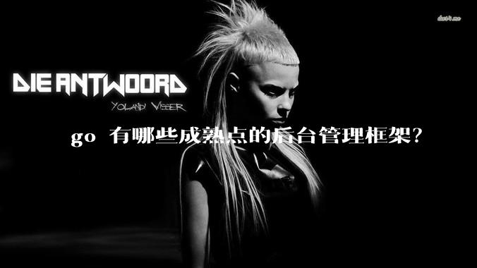 go 有哪些成熟点的后台管理框架？